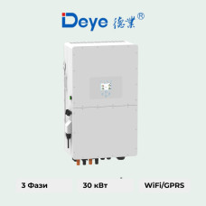 Гібридний інвертор Deye SUN-30K-SG02HP3-EU-AM3 – 30 кВт, трифазний