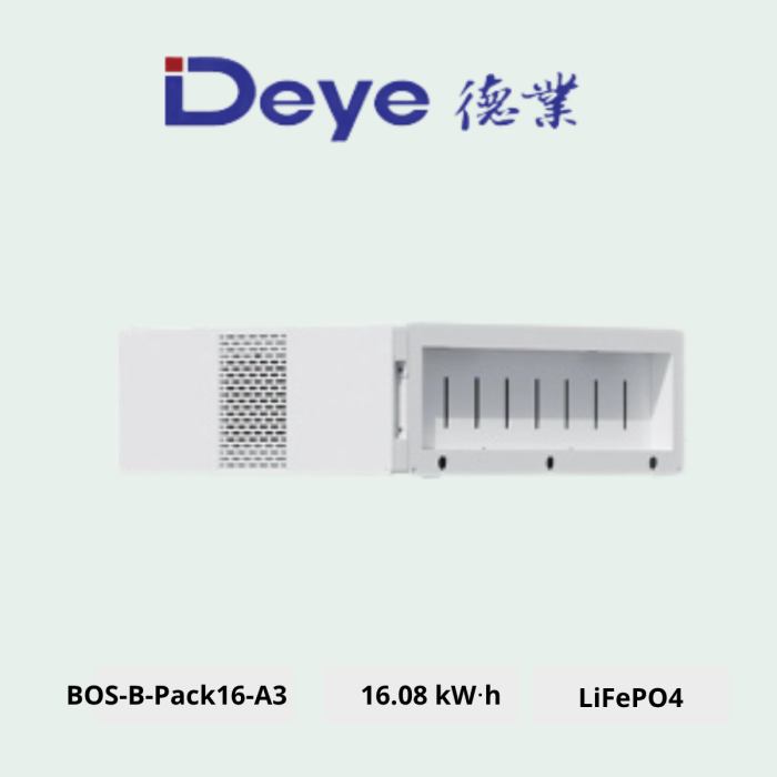 Акумуляторна батарея DEYE BOS-B Pro-A3 LiFePO4 HV 51.2V 314Ah 16.08kWh (BOS-B-Pack16-A3)