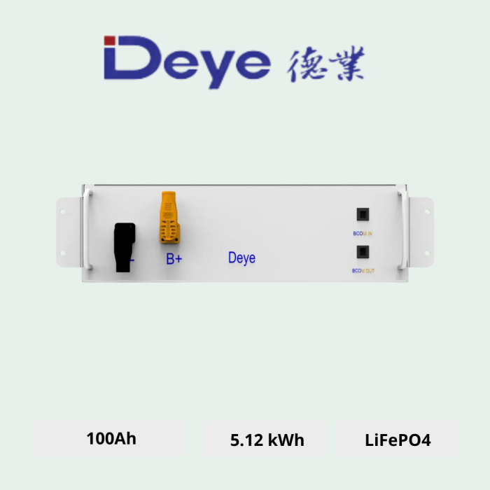 Акумуляторна батарея DEYE BOS-G LiFePO4 HV 51.2V 100Ah 5.12kWh no BMS (BOS-G/BOS-GM5.1-D)