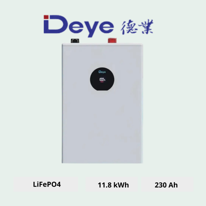 Акумуляторна батарея DEYE SE-F12-C LiFePO4 LV 51.2V 230Ah 11.8kWh (SE-F12-C) 
